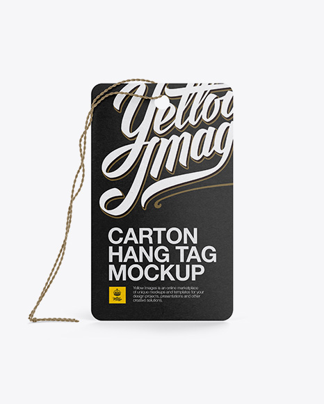 Download Carton Hang Tag Mockup Front Back Views Object Mockups Free Mockups Design