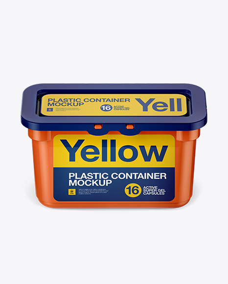 Download Plastic Container For Washing Capsules Front View High Angle Shot Packaging Mockups Free Original Mockups Fonts Yellowimages Mockups