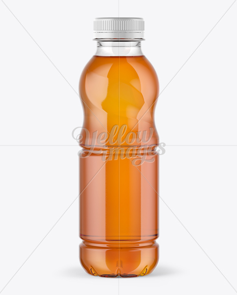Download 0,5L Iced Tea Bottle Mockup in Bottle Mockups on Yellow Images Object Mockups