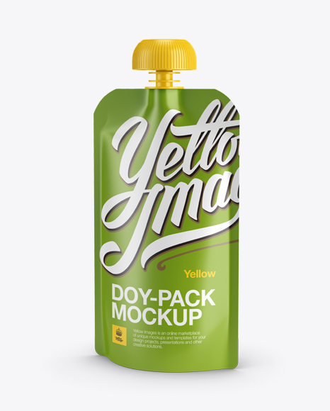 Download Matte Doy-Pack Mockup - Halfside View - Poster Mockup Psd Template Free | All Free Mockups