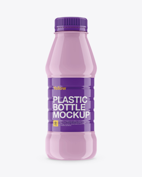 Download Plastic Bottle With Gloss Finish Mockup