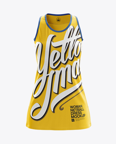 Download Netball Dress HQ Mockup - Back View - Tight Fit Netball ...