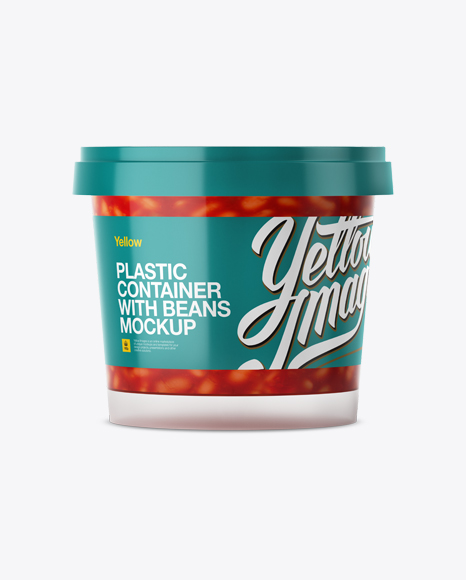 Download Free Mockups Glossy Plastic Container With Beans Mockup ... Yellowimages Mockups