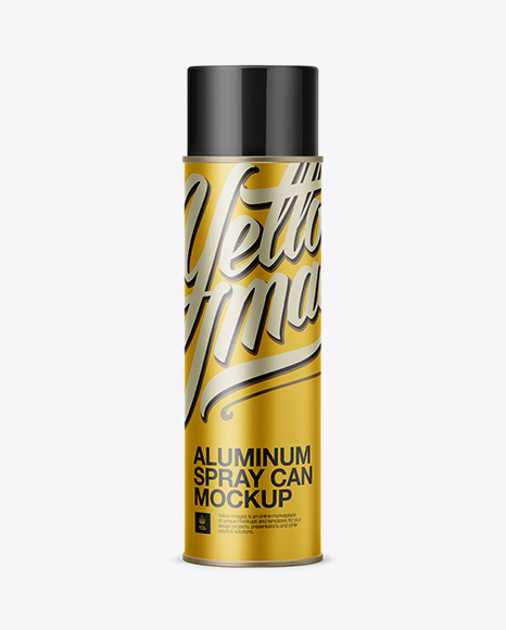 Download Aluminum Sprayer w/ Plastic Cap Mockup Object Mockups