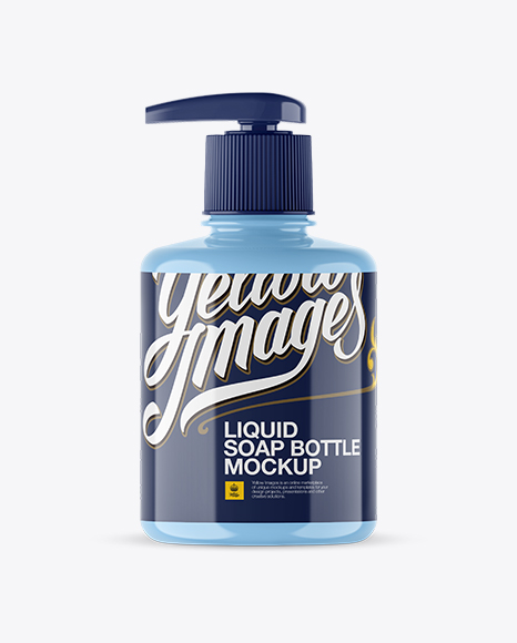 Download Glossy Liquid Soap Bottle With Pump Psd Mockup Front View New Best Mockups Yellowimages Mockups