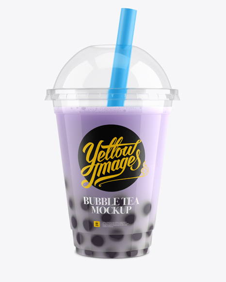 Download Blueberry Bubble Tea Cup PSD Mockup Front View - Handbag ...