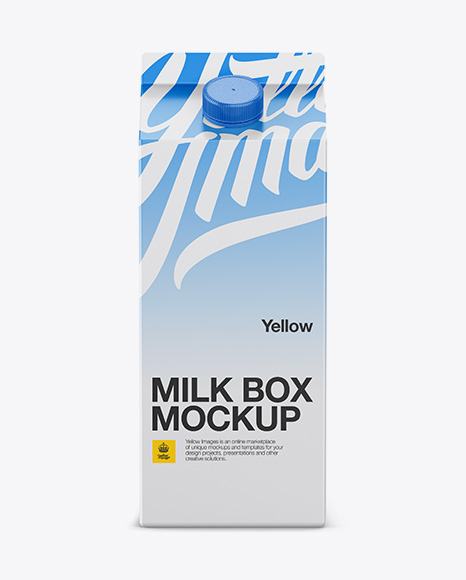 Download Free 0 5 Gal Milk Carton Psd Mockup Front View PSD Mockups.
