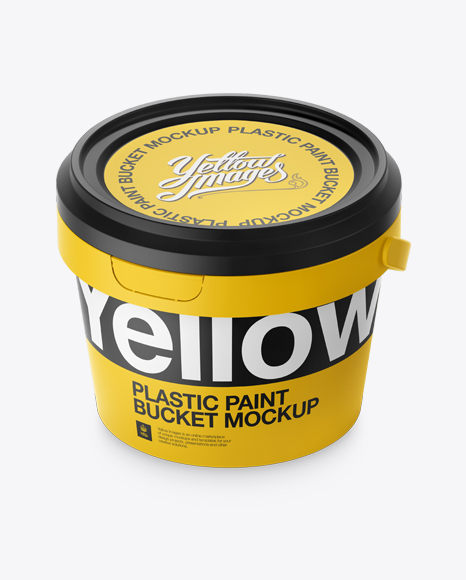 Download Download Plastic Paint Bucket Mockup Halfside View High Angle Shot Object Mockups Free Premium Psd Mockups Templates Yellowimages Mockups