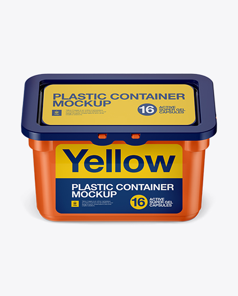 Download Download Plastic Container For Washing Capsules Front View High Angle Shot Object Mockups Free Download Psd Icons Or Vectors Of Logo Mockups Yellowimages Mockups