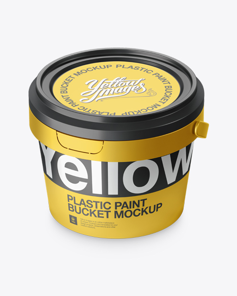 Download Free PSD Mockup Metallic Paint Bucket Mockup - Halfside view (High-Angle Shot) Object Mockups ...