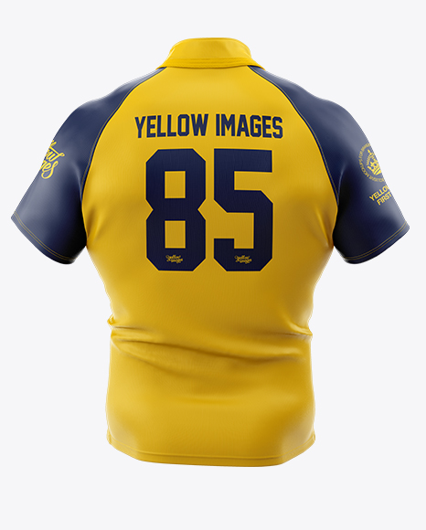 Men S Rugby Jersey Mockup Back View Download Template Mockup And Free