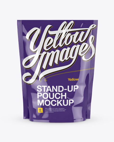 Download Glossy Stand Up Pouch Psd Mockup Front View Free Psd Mockups For Designers Yellowimages Mockups