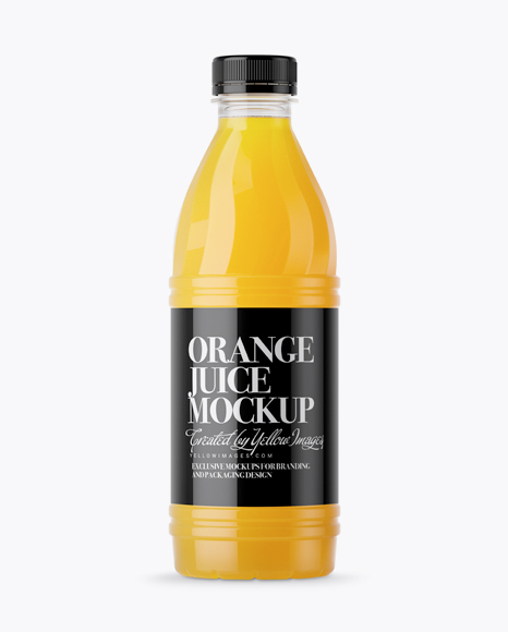 Download Plastic Orange Juice Bottle Mockup Front View All Free Psd Mockup Template PSD Mockup Templates