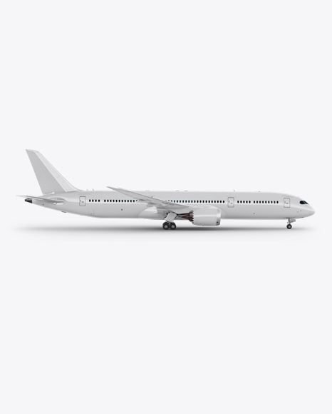 Boeing 787 Dreamliner PSD Mockup Right Side View 39.24 MB