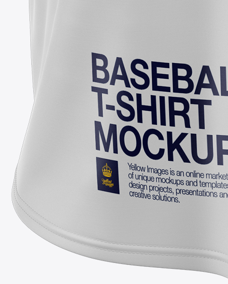 Download Men's Baseball Jersey Mockup - Front View in Apparel Mockups on Yellow Images Object Mockups