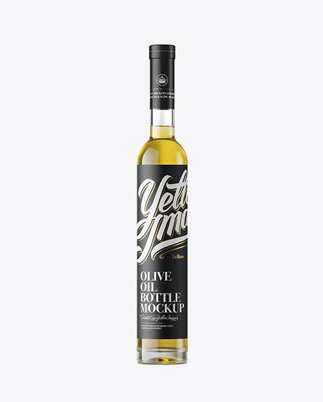 Download Clear Glass Olive Oil Bottle Mockup Front View Free Mockup And Download Premium