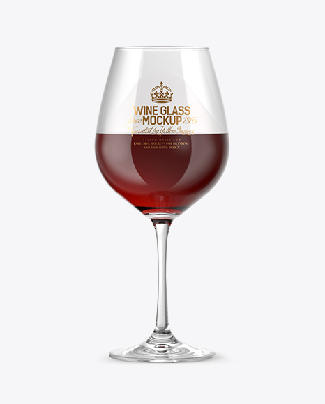 Download Red Wine Glass PSD Mockup