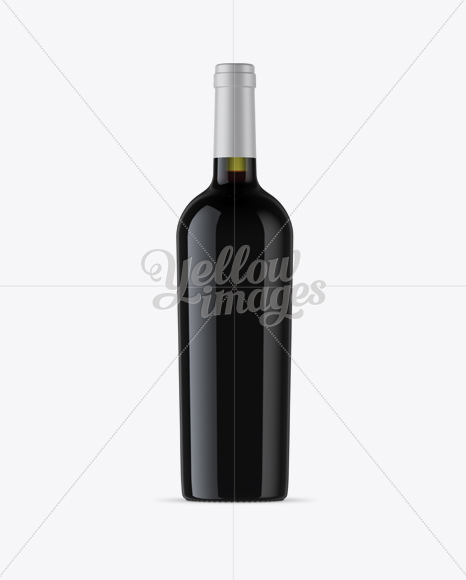 Download Antique Green Glass Bottle With Red Wine Mockup in Bottle ... Yellowimages Mockups