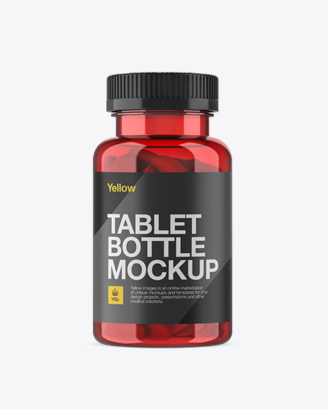 Download Red Pill Bottle Mockup Front View All Free Psd Templates Download Mockup