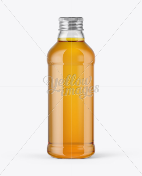 Download Clear Glass Apple Juice Bottle Mockup in Bottle Mockups on Yellow Images Object Mockups