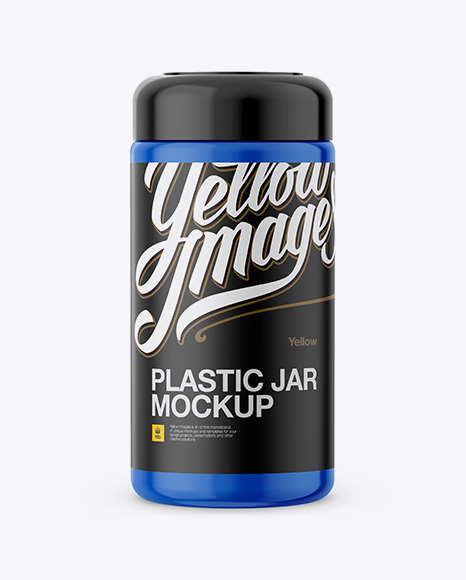 Download Plastic Jar PSD Mockup Front View