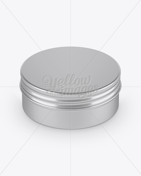Download Metal Round Tin Box Mockup - Front View (High-Angle Shot) in Box Mockups on Yellow Images Object ...