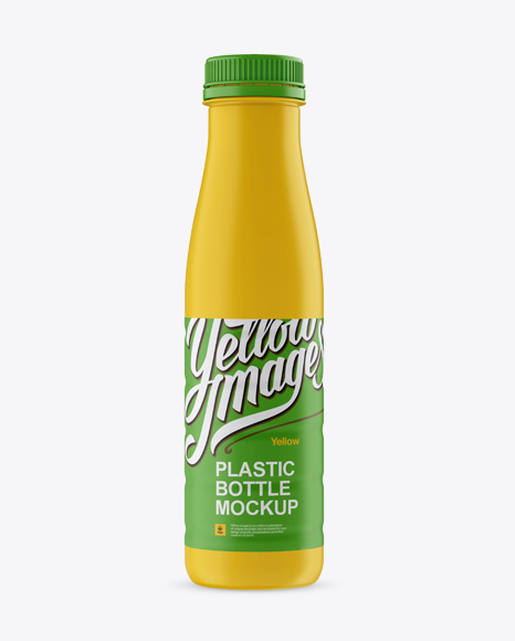 Download Matte Plastic PET Bottle Front View