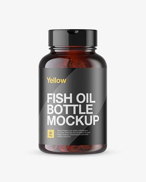 Download Amber Fish Oil Bottle Mockup Front View Object Mockups Free Download Premium Free Psd Exclusive Logo Mockups