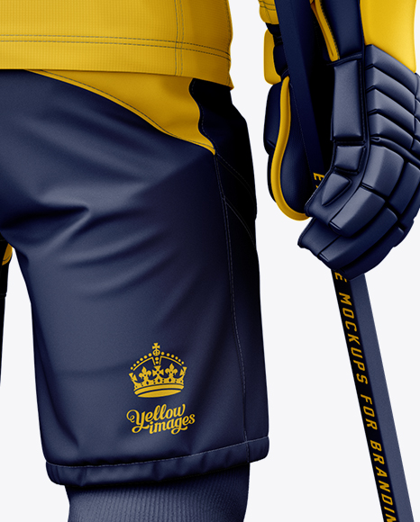 Download Men's Full Ice Hockey Kit mockup (Hero Back Shot) in ...
