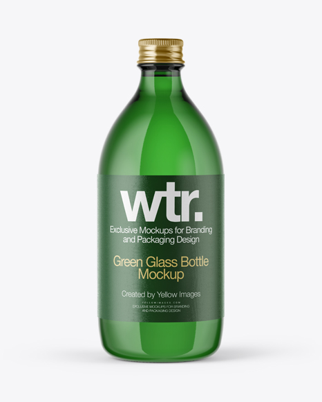 Download Green Glass Water Bottle W Metal Cap Mockup Packaging Mockups Mockups Meaning In Urdu Yellowimages Mockups