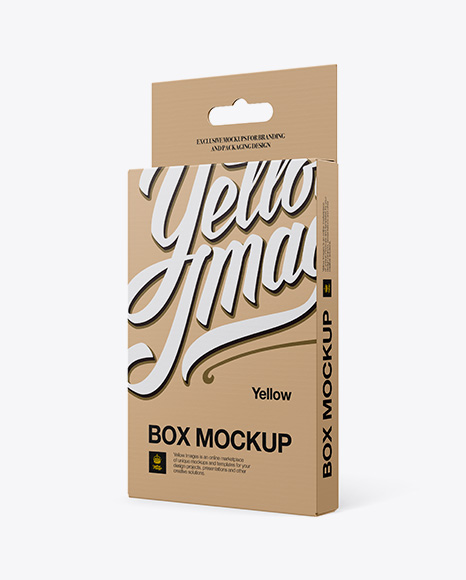 Download Download Psd Mockup Box Box Mockup Carton Box Exclusive Halfside Halfside View High Quality Hq Kraft Yellowimages Mockups