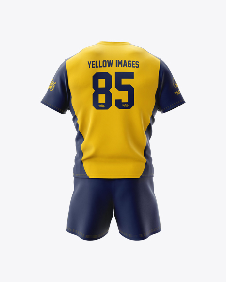 Download Men S Rugby Kit With V Neck Jersey Psd Mockup Back View Photoshop Mockups How To Yellowimages Mockups