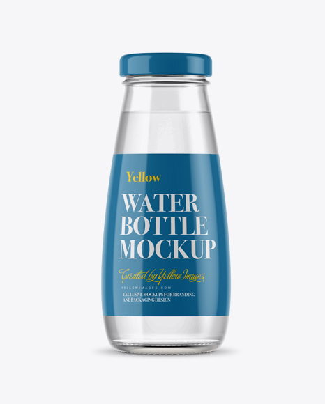 Download Download 330ml Clear Glass Bottle With Water Mockup Object Mockups Packaging Mockups Free Psd Mockup PSD Mockup Templates