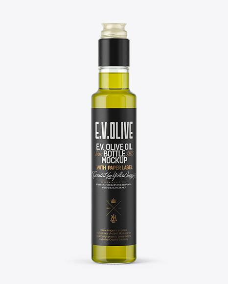250ml Olive Oil Bottle PSD Mockup 28.62 MB