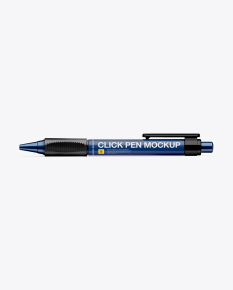 Download Click Pen PSD Mockup Side View