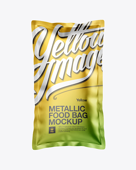 Download Matte Metallic Food Bag Psd Mockup Front View Free Psd Mockups Templates PSD Mockup Templates