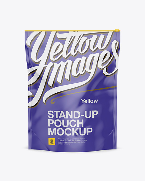5lb Matte Stand-Up Pouch PSD Mockup Front & Back Views 50.05 MB