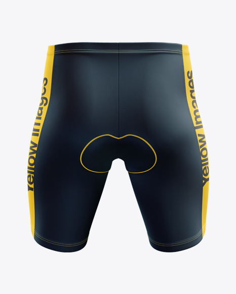 Men's Cycling Shorts mockup (Back View) in Apparel Mockups ...