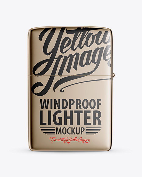 Download Free PSD Mockup Metallic Lighter Mockup - Front View ...