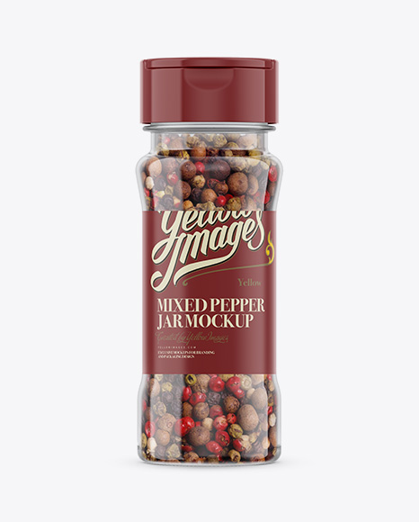 Download Mixed Pepper Jar Psd Mockup Free Psd Food Mockup Yellowimages Mockups