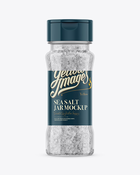 Download Sea Salt Jar Mockup in Jar Mockups on Yellow Images Object ...