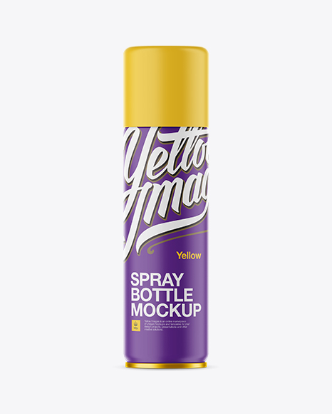 Free Matte Spray Bottle Mockup