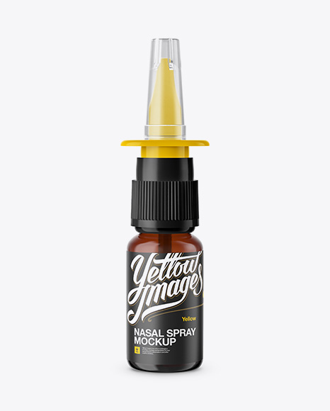 Nasal Spray Bottle Mockup