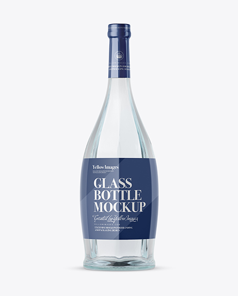 Clear Glass Vodka Bottle Mockup Psd Template Free Psd Mockup Template