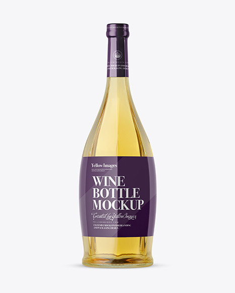 Download Download Clear Glass Bottle With White Wine Mockup Object Mockups The Best Psd Mockup Templates Free Yellowimages Mockups