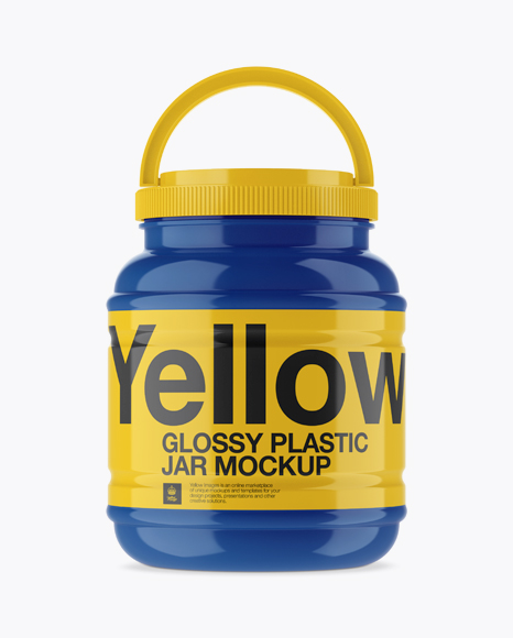 Download Glossy Plastic Jar With Handle Psd Mockup Material Design Web Mockup Yellowimages Mockups