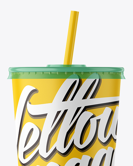 Download Paper Soda Cup Mockup in Cup & Bowl Mockups on Yellow Images Object Mockups