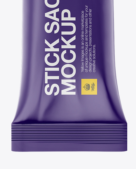 Download Matte Stick Sachet Mockup - Front View in Sachet Mockups ... Yellowimages Mockups