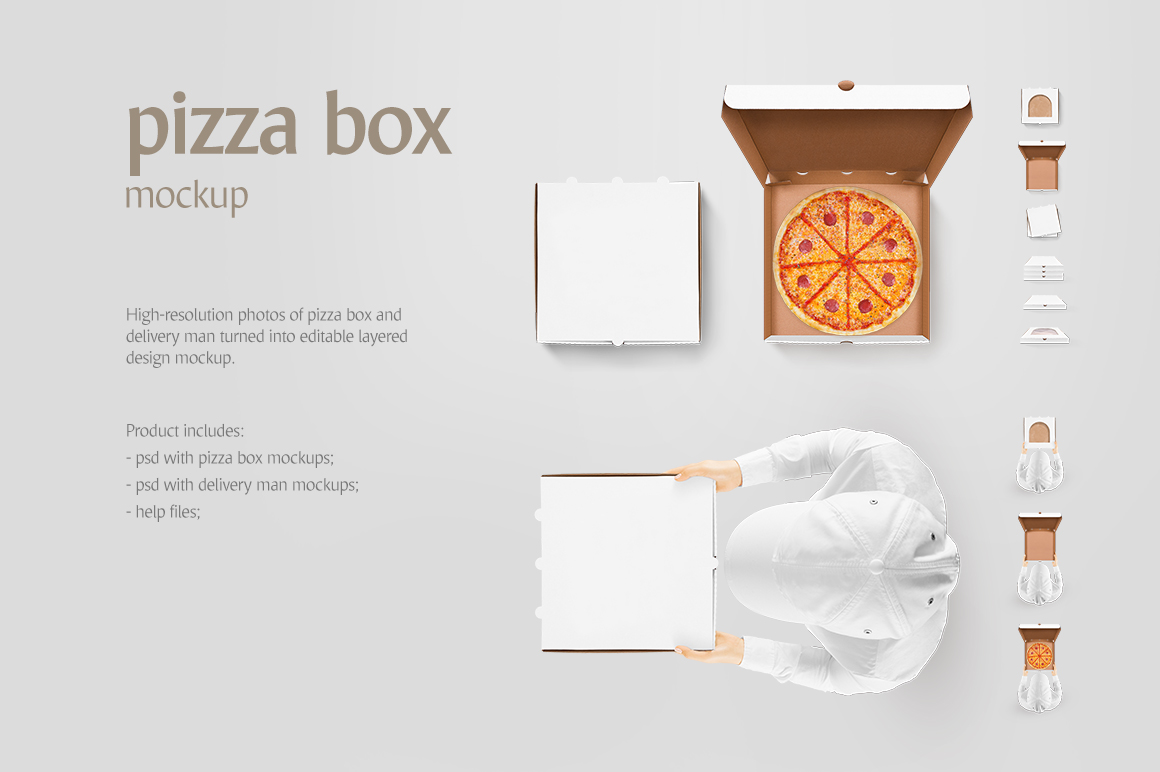 Pizza Box Mockup Graphicburger Free Download Mockup