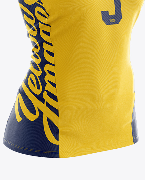 Download Women's Volleyball Jersey Mockup - Half Side View in ...